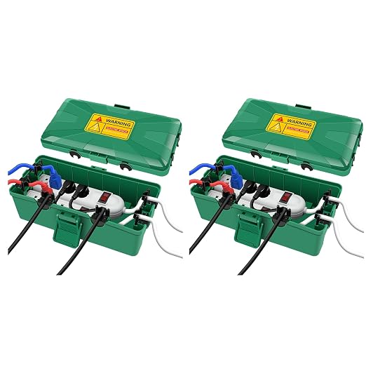 NineLeaf Outdoor Electrical Box Waterproof, Medium Weatherproof Electrical Box by NineLeaf