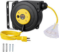 VEVOR Retractable Extension Cord Reel, 30 FT, Heavy Duty 16AWG/3C SJTOW by VEVOR