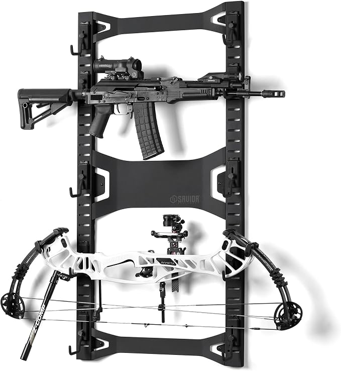 Savior Equipment Horizontal Steel Wall Mount Firearm Rifle Display Rack by SaviorEquipment