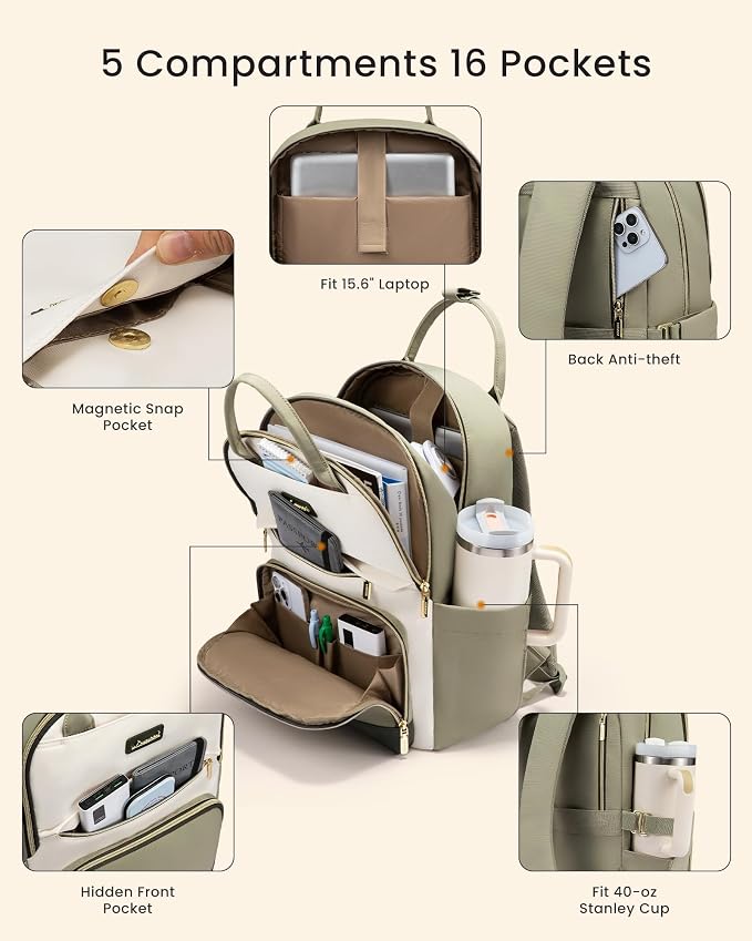 LOVEVOOK Laptop Backpack for Women - Image 3