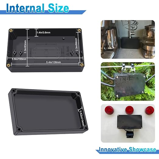 Project Box Junction Box IP67 Waterproof, Nineleaf ABS Plastic Junction Box - Image 5