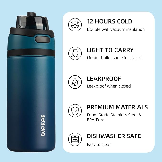 BJPKPK 17oz Insulated Water Bottle - Image 3