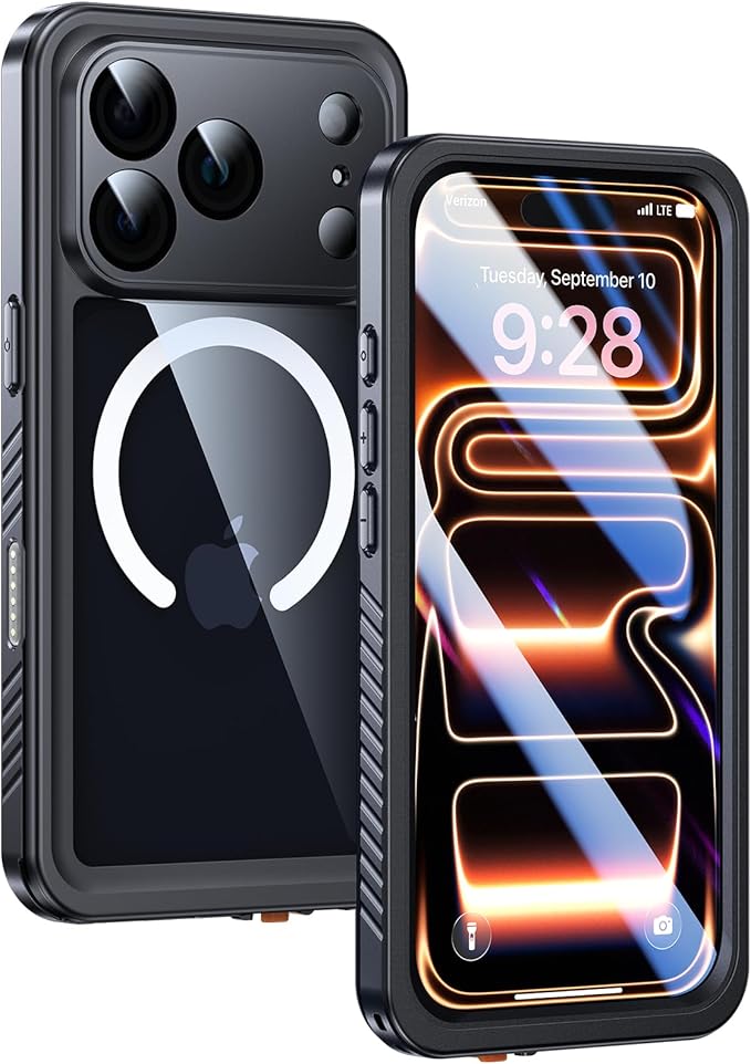 Lanhiem Magnetic for iPhone 17 Pro Max Case Waterproof, Built in Screen by LanhiemHome