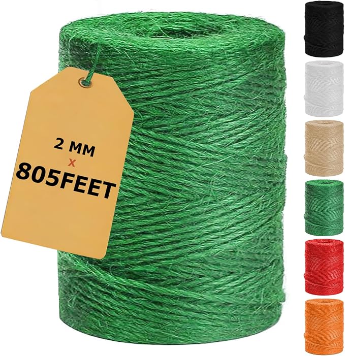Vanhench 805ft Garden Twine for Gardening Climbing Plants Ties, Strong Natural by Vanhench