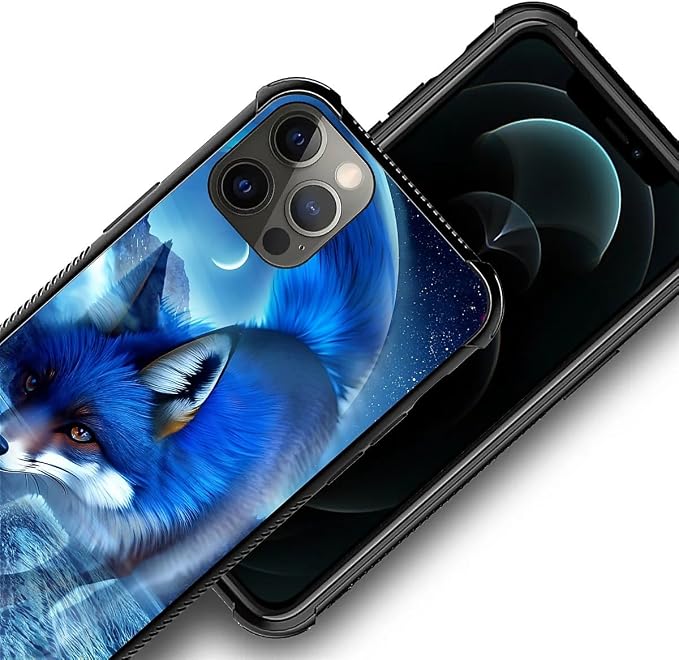 for iPhone 11 Pro Case, Snowy Mountain Fox Lake Pattern Graphic Design Girl Boy - Image 3