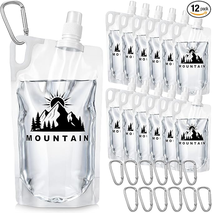 12pack 1L Collapsible Water Bottles by Unknown