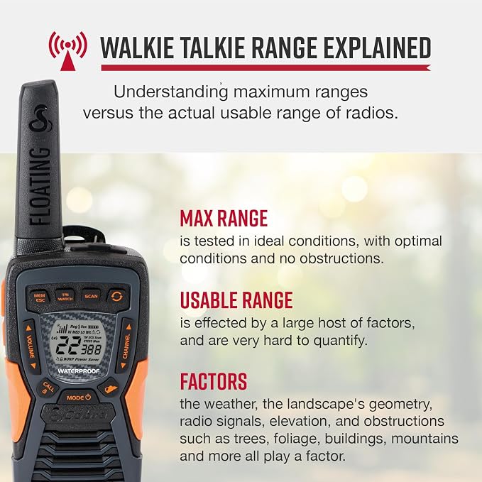 Cobra ACXT1037R FLT Floating Walkie Talkie - Image 2