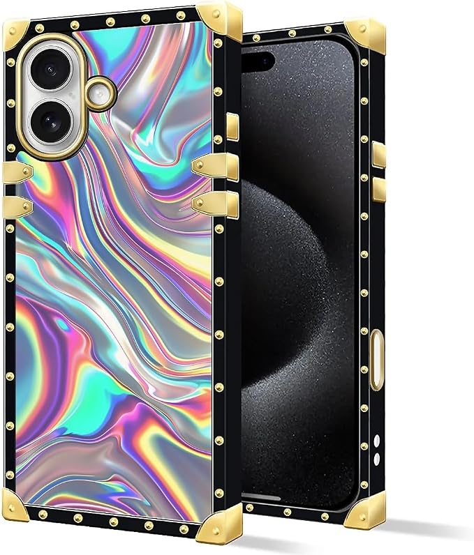 for iPhone 17 Case Luxury Golden Decoration - Image 2