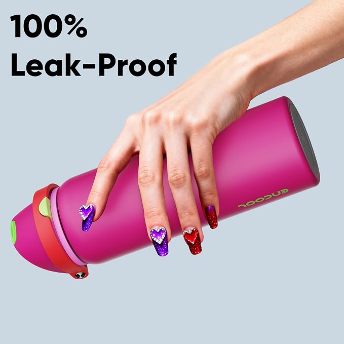 Insulated Water Bottle with Straw - Image 6