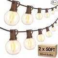 Mlambert 100Ft Outdoor String Lights, G40 Globe Patio Lights by Mlambert