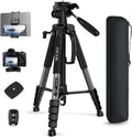 75" Camera Tripod, Heavy Duty Aluminum Camera Stand by ZIKZOK