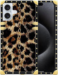 Compatible with iPhone 16 Case, Seamless Gold Chain Leopard Luxury Golden by Unknown