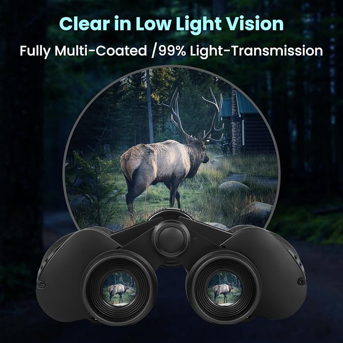 20x50 High Powered Binoculars for Adults, Waterproof Compact Binoculars - Image 5