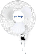 Hurricane Classic Oscillating Wall Mount Fan w/ 3 Quite Speeds, Grow Tents by Hurricane