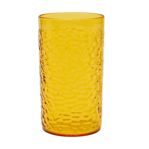G.E.T. 3316-Y-EC Heavy-Duty Shatterproof Plastic Pebbled Tumbler, 16 Ounce by Unknown