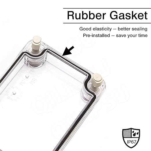 QILIPSU Outdoor Junction Box IP67 Waterproof Project Box ABS Plastic - Image 4