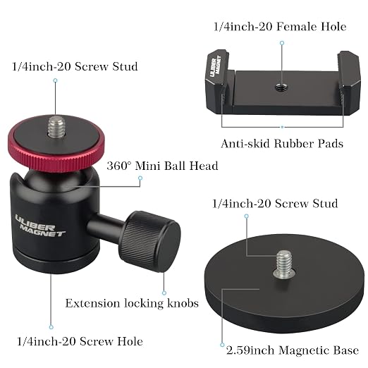 ULIBERMAGNET Magnetic Phone Mount Holder, Heavy Duty Magnetic Cell Phone Holder - Image 4