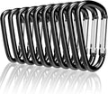 Carabiner Clips, Upins Aluminum Locking Spring Hook Keychain D Shape Heavy Duty by UPINS
