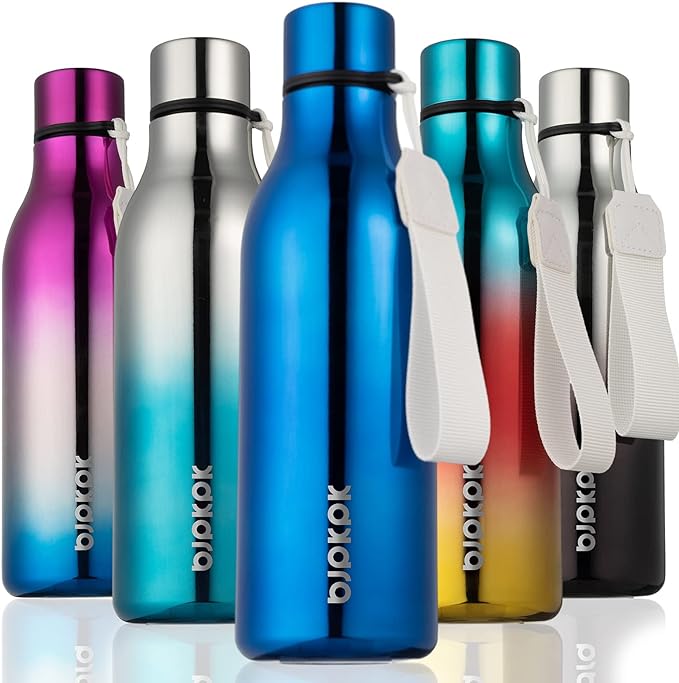 BJPKPK Insulated Water Bottles, 18 oz Stainless Steel Metal Water Bottle by BJPKPK