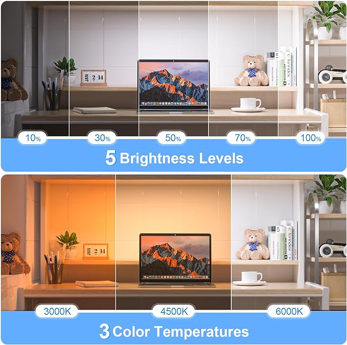 WILLED 3W Dimmable Mirror Lights, 3 Colors Adjustable Wall Light - Image 3