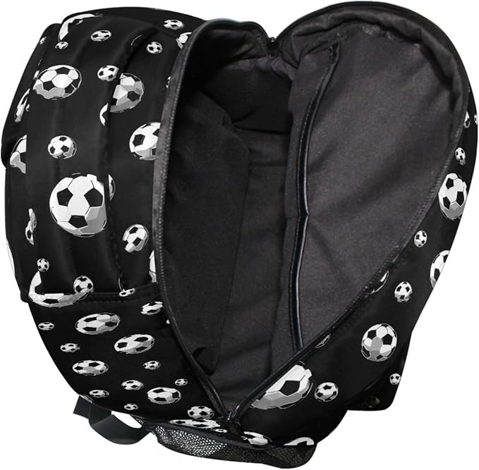 Wamika Football Ice Fire Boy Backpack Soccer Ball Sports School Backpack Kids - Image 7