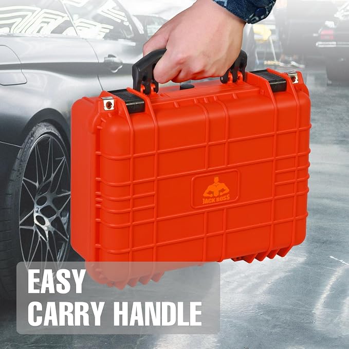 Jack Boss 16x 12.8x 6.8 Inch Hard Case, Portable Weather Waterproof Protective - Image 7