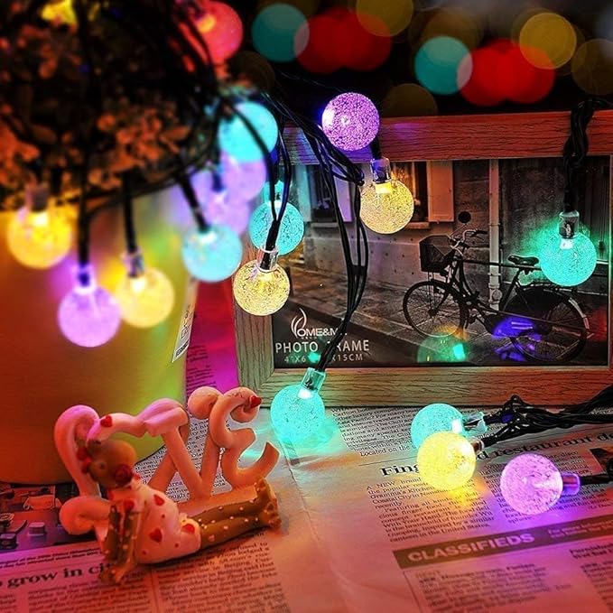 Toodour Solar String Lights Outdoor, 56ft 100 LED Globe String Light - Image 4
