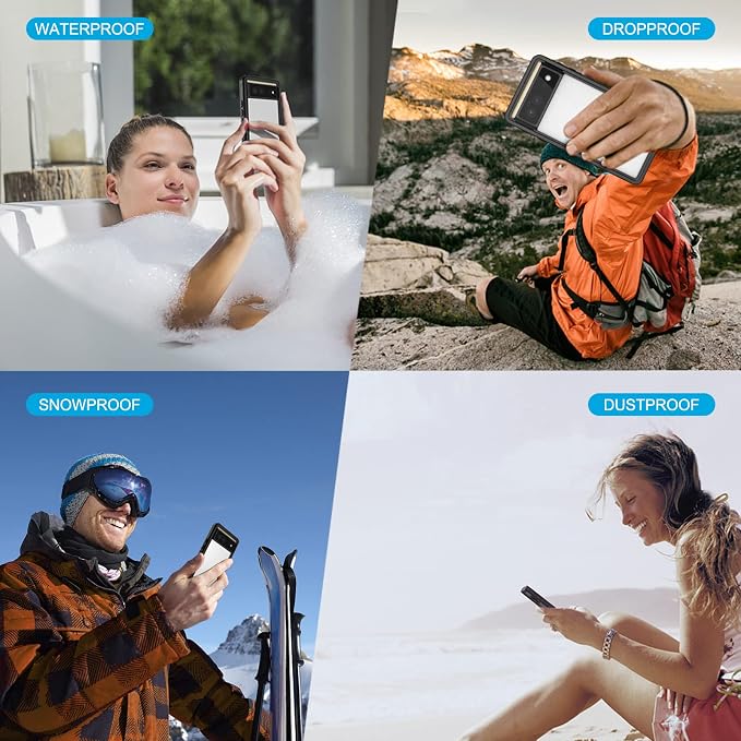 Lanhiem for Google Pixel 6 Case, IP68 Waterproof Dustproof - Image 8