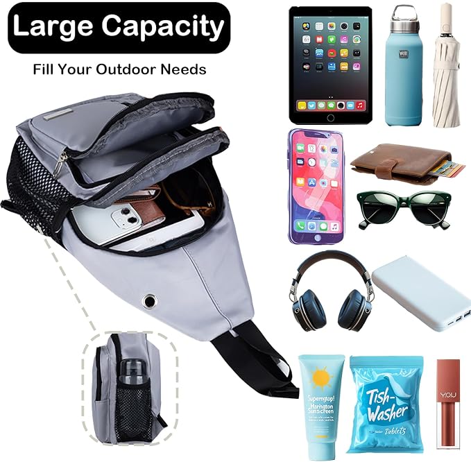JENAGREEN Waterproof Sling Backpack Crossbody Sling Bag, Cross Bag Adjustable - Image 8