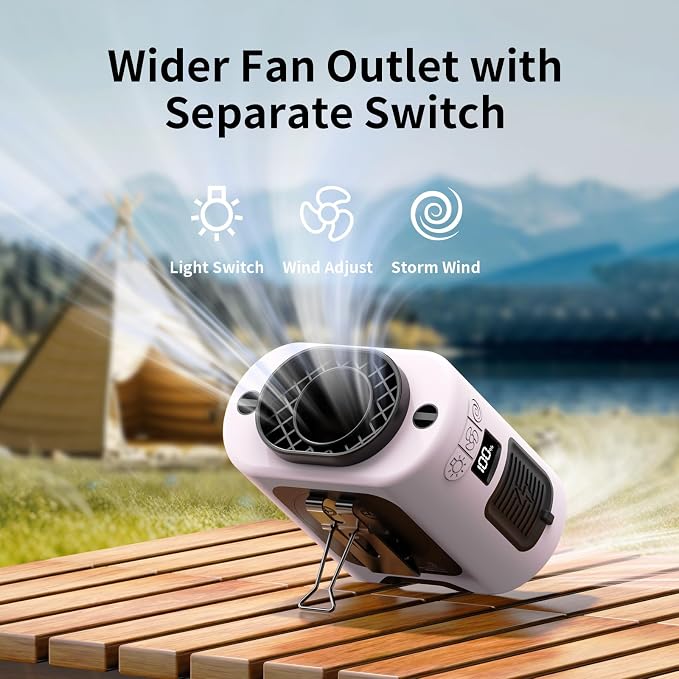 Socool 14500mAh Portable Waist Fan Clip on Belt 360 Rotation Wearable - Image 6