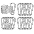 20PCS M6 Heavy Duty Carabiner Clip, 2.36Inch Snap Hook Quick Link Small by XHAMXE