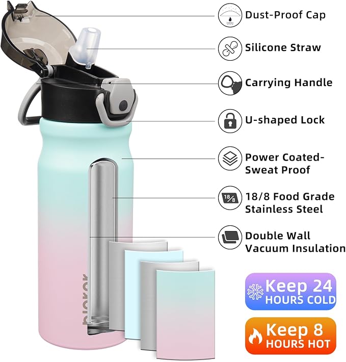 BJPKPK 18oz Insulated Water Bottle - Image 2