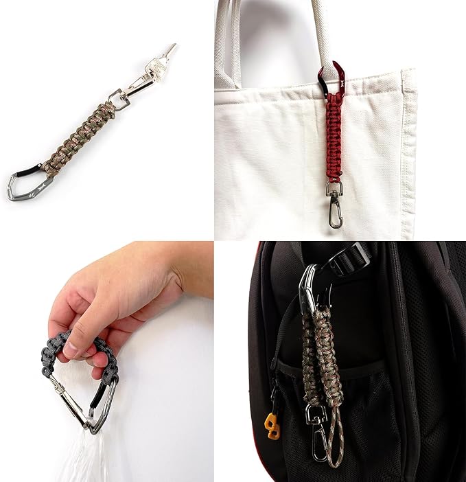 HERCULES Paracord Keychain Set – 2 Pack Lanyard Rope - Image 8