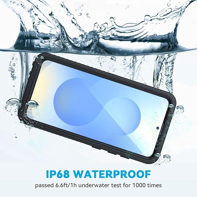 Lanhiem for Samsung Galaxy S25 Phone Case, IP68 Waterproof Dustproof, Built-in - Image 2