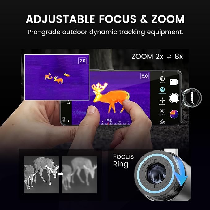 Thermal Monocular for Android, MILESEEY TNV30i Night Vision Thermal Scope - Image 4