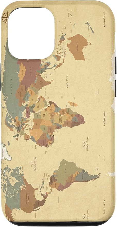 Globe Map Smartphone Cell Cover Gift World Map Pattern Phone Case by Unknown