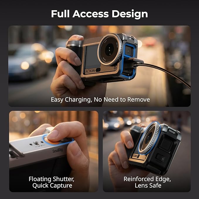 SMALLRIG Street Grip Kit for DJI Osmo Action 6, All-in-one Cage Kit - Image 6