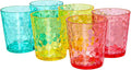 BPA-Free Plastic Tumblers 6 Pack | Reusable Dishwasher Safe | Stackable by AKMQYM