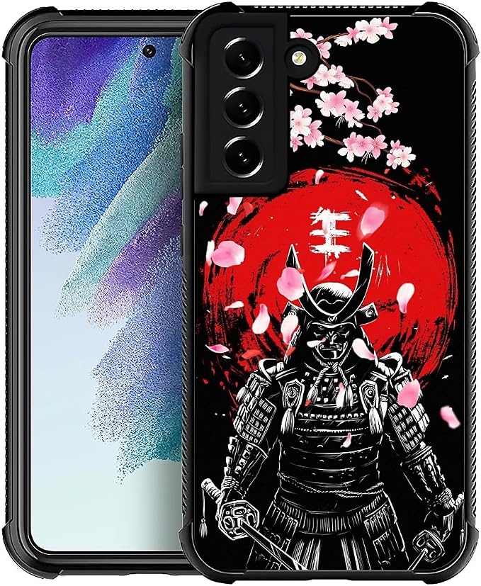 for Samsung Galaxy S21 Case, Sakura Japanese Samurai Pattern Graphic Design by FKBRCL4U