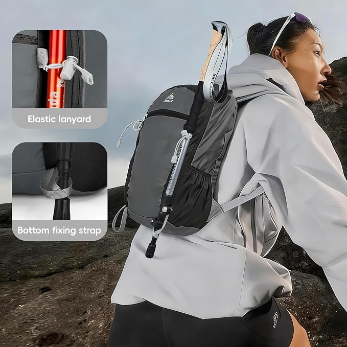 Seektop 20L Ultra Lightweight Small Hiking Backpack, Water-Resistant Packable - Image 7