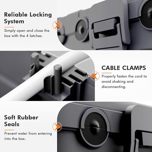 RESTMO 5-Piece Outdoor Waterproof Electrical Box Set – 12.5" x 8.5" x 5" Large - Image 3