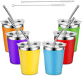Kids Stainless Steel Cups with Lids, Spill Proof Metal Tumblers With Stainless by YummySam