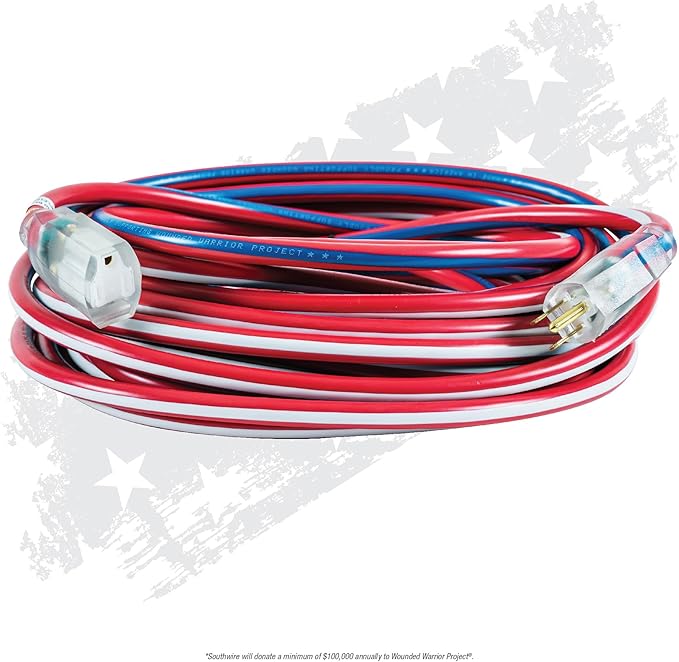 Southwire Heavy Duty Extension Cord, 12 Gauge, 3 Conductor, Outdoor Cord - Image 2