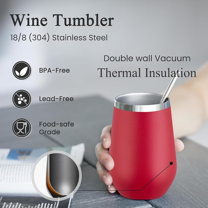 MEWAY Stemless 12oz Insulated Wine Tumbler - Image 2