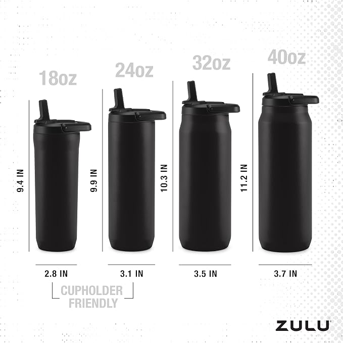 ZULU Base 40oz Stainless Steel Water Bottle - Image 8