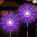 JJGoo Solar Firework Lights, 2 Pack 180 LEDs 2 Lighting Modes Solar Lights by JJGoo