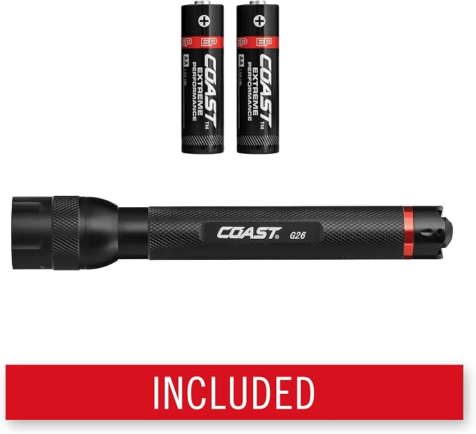 Coast® G26 415 Lumen Bulls-Eye™ Spot Beam LED Flashlight, Batteries Included - Image 6
