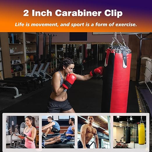 40PCS M8 Heavy Duty Carabiner Clip, 3Inch Snap Hook Quick Link Small Carabiner - Image 7