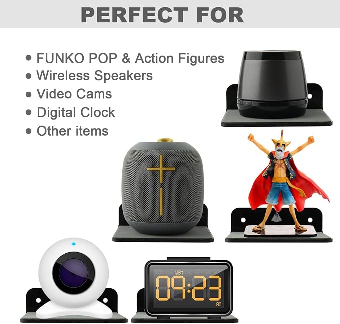 TXEsign Small Wall Shelf Speaker Stand, Mount - Image 7