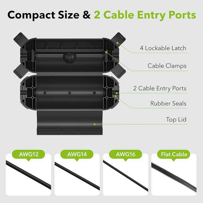 Outdoor Extension Cord Safety Cover, BN-LINK Outdoor Plug Protector Waterproof - Image 4